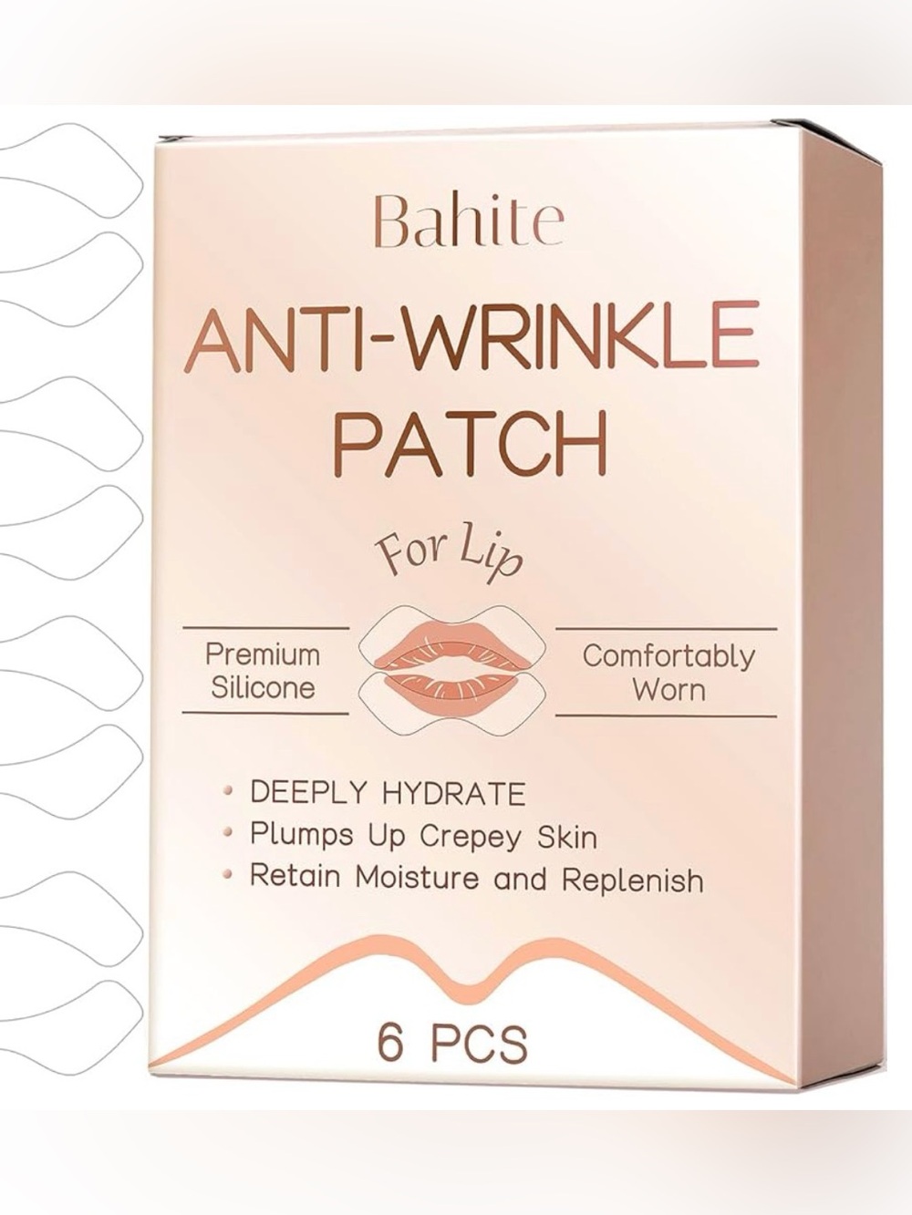 Bahite branded anti-wrinkle patch product specifically for the lip care